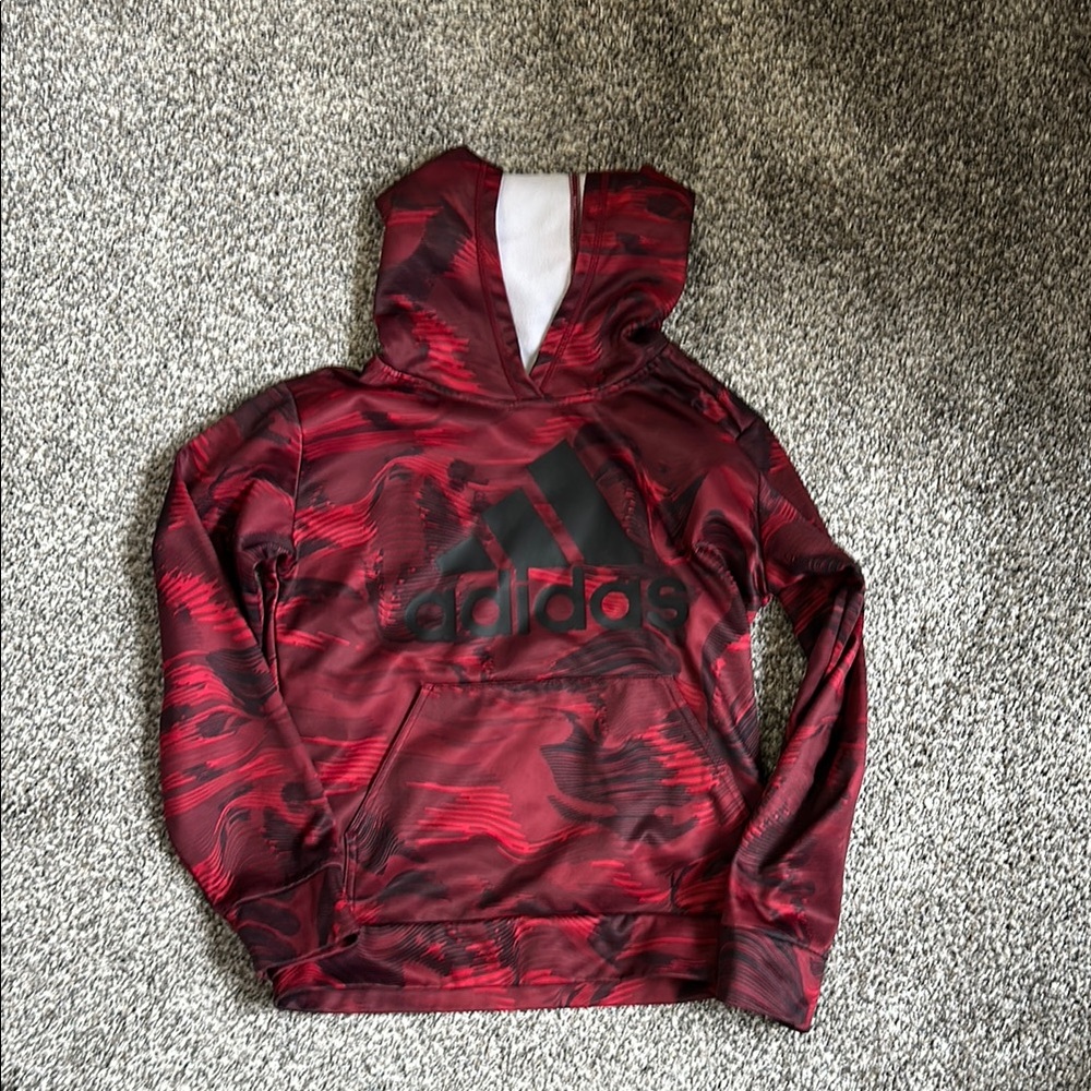 Adidas Kids Red Hoodie